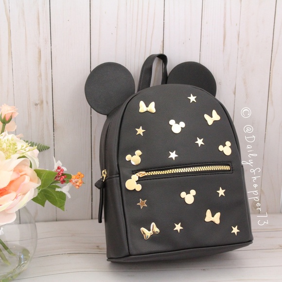 gold disney backpack
